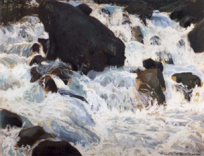 William Stott of Oldham Schwarzer Wasserfall Germany oil painting art